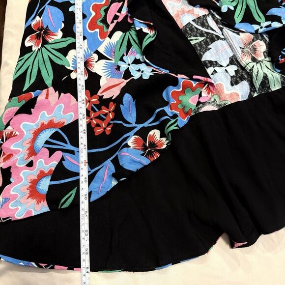 Anthropologie Maeve Ruched Floral Maxi Dress Long Sleeve Size 00 Boho Chic - Picture 15 of 15